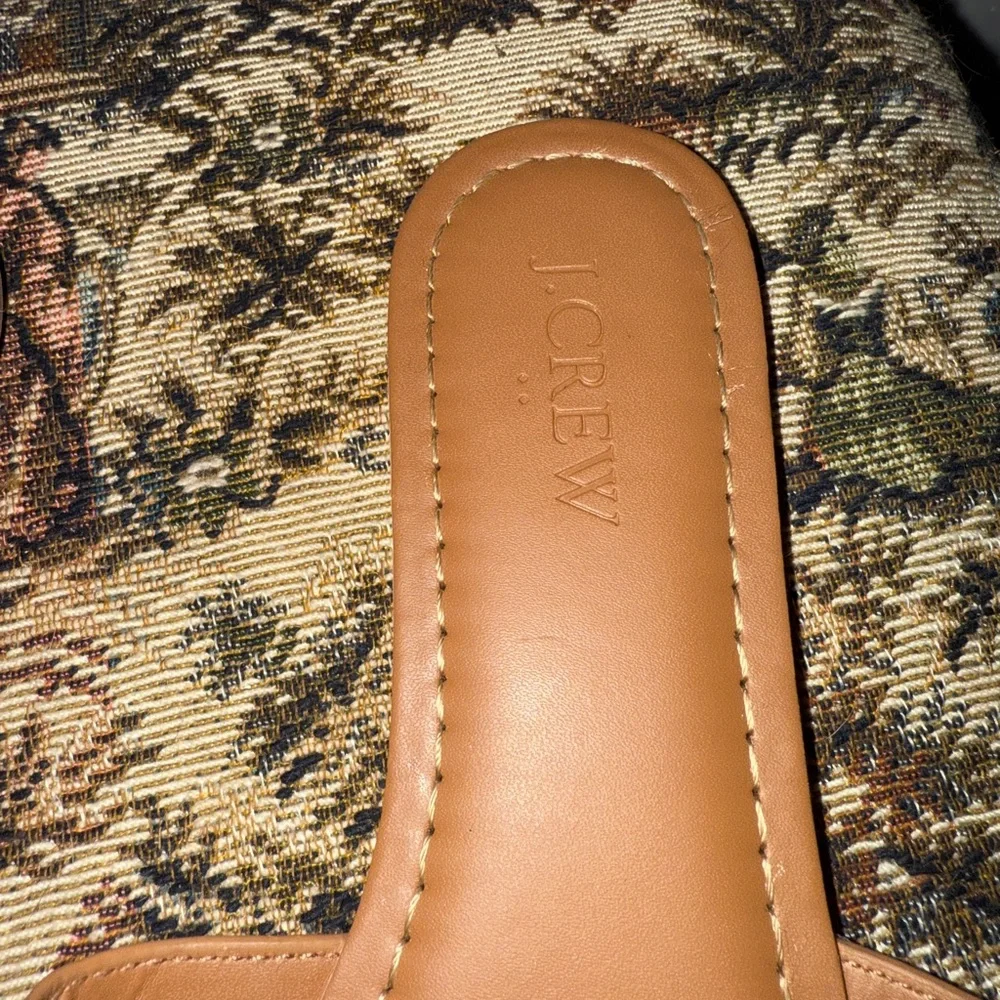 J.Crew Calf Hair Leopard Beachside Slide Sandals | Size 6